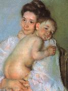 Mary Cassatt, Mother Berthe Holding her Baby